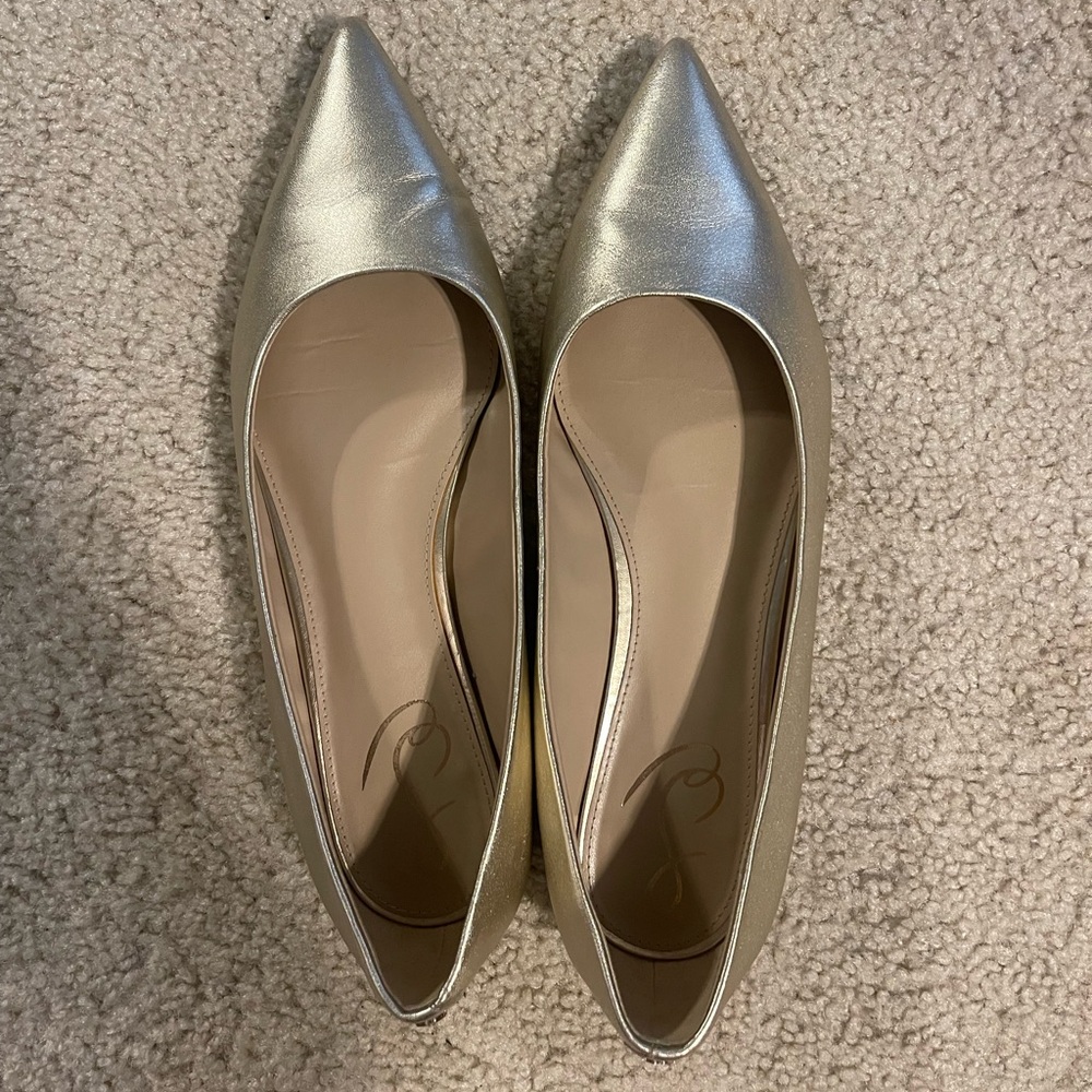 Gold Sam Edelman flats - size 9